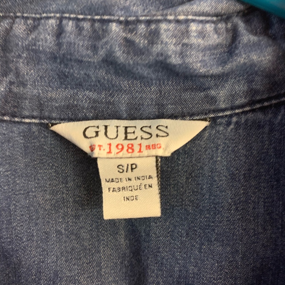 Guess Jean Shirt Dress - Picture 3 of 4